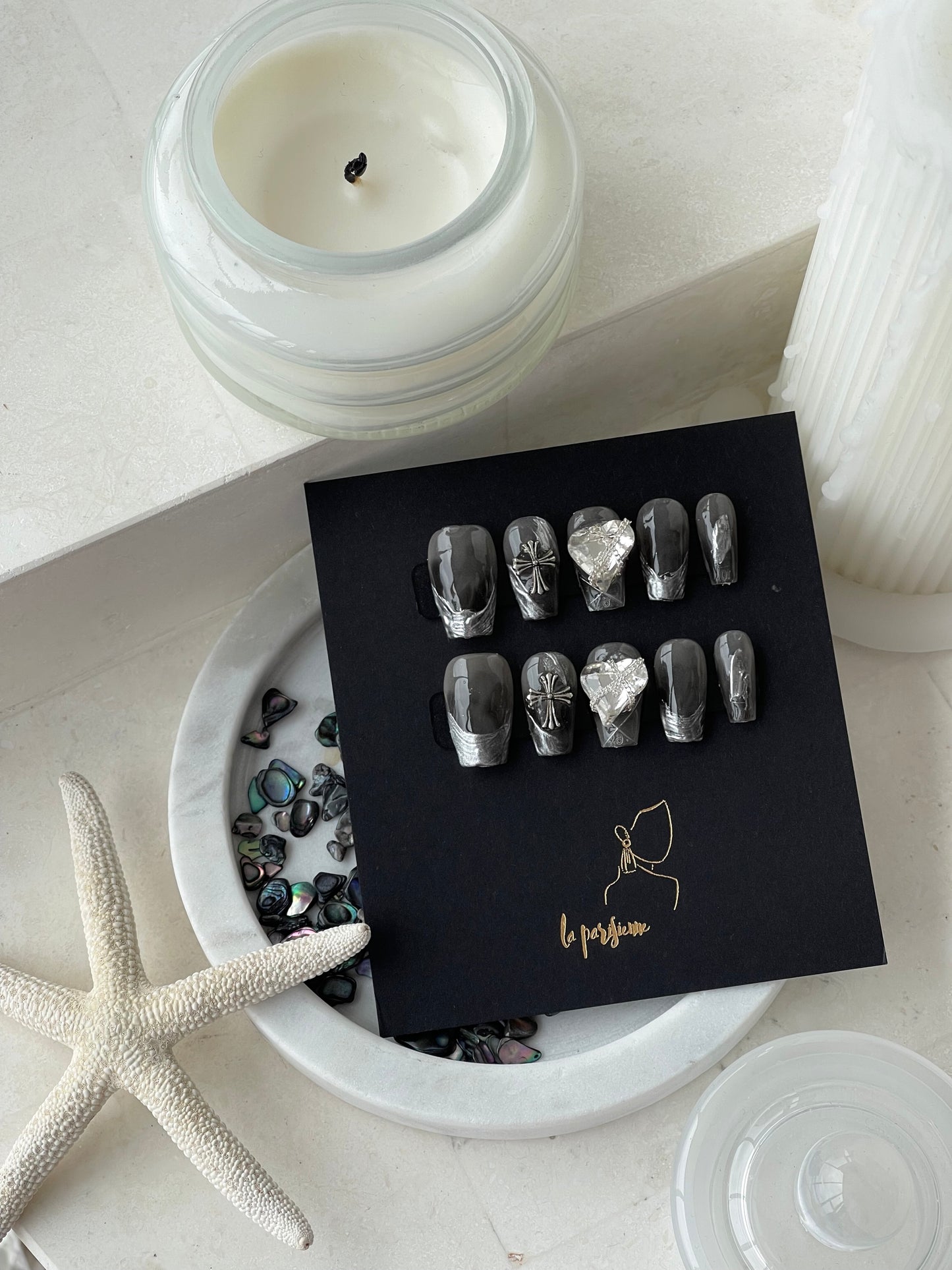Chrome Heart Press On Nails