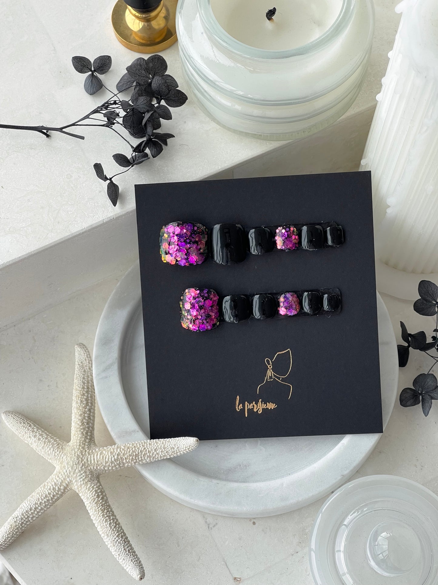Midnight Splendor (Feet) Press On Nails