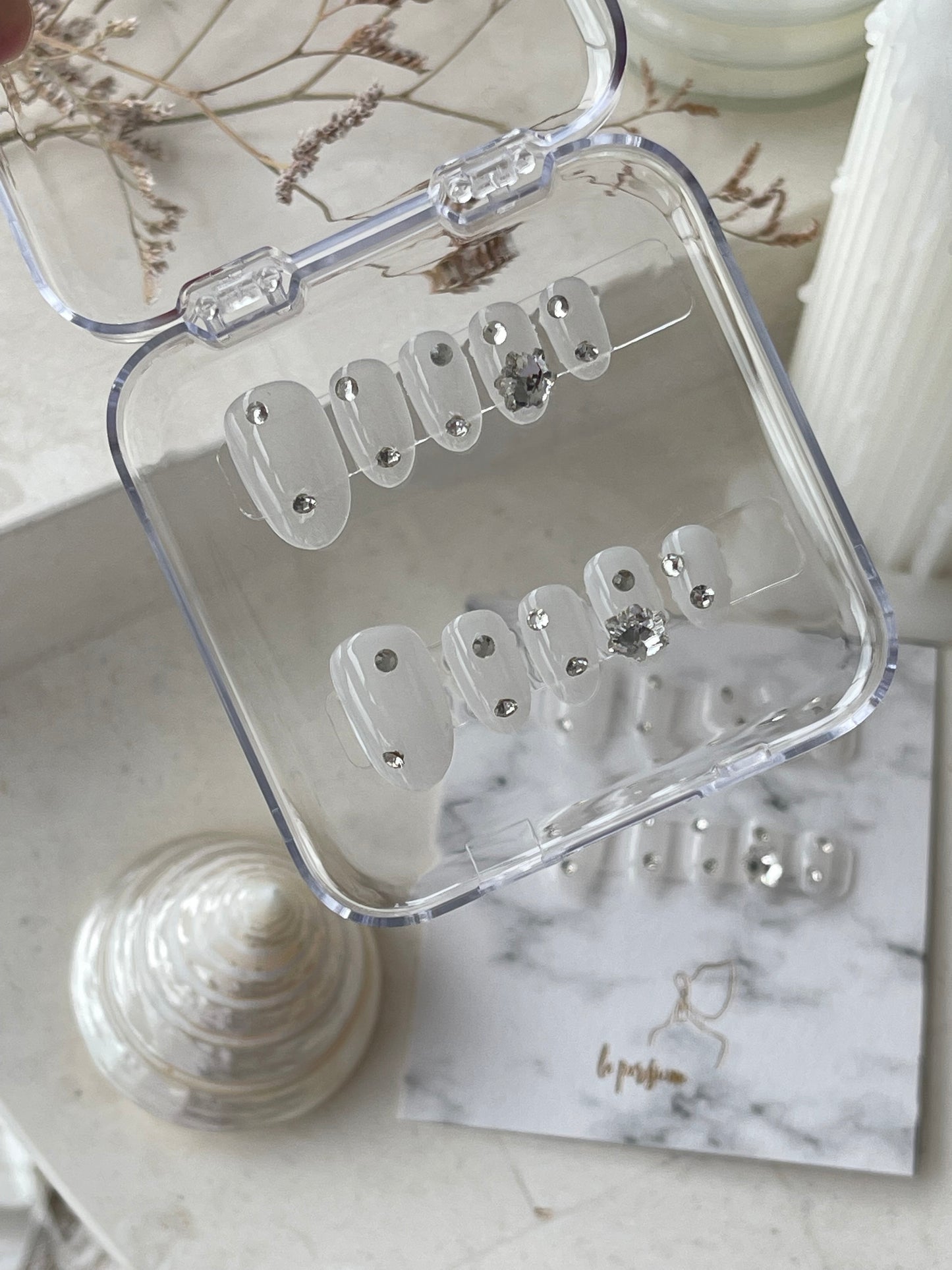 First Snow Press On Nails