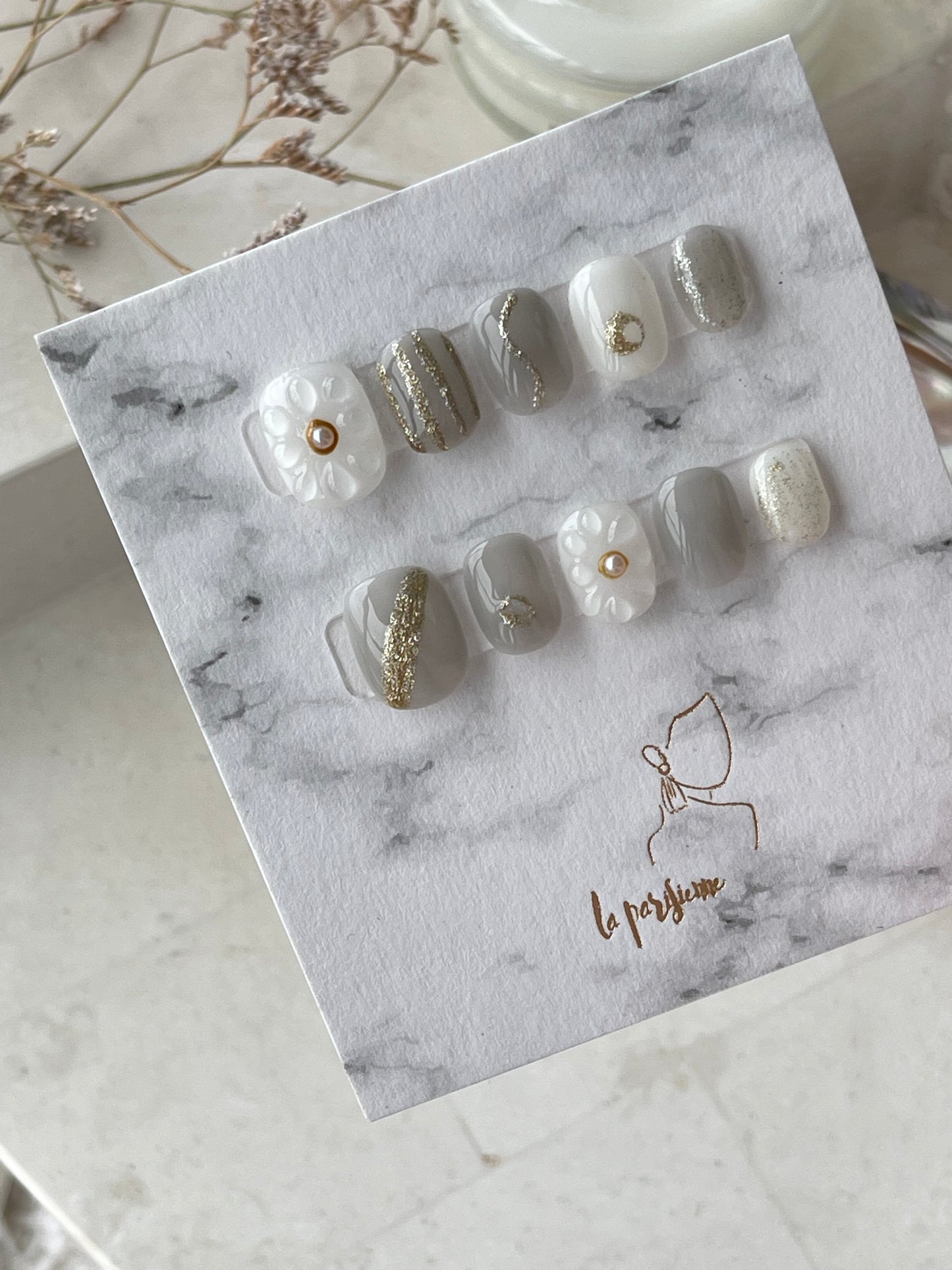 Camellia Press On Nails