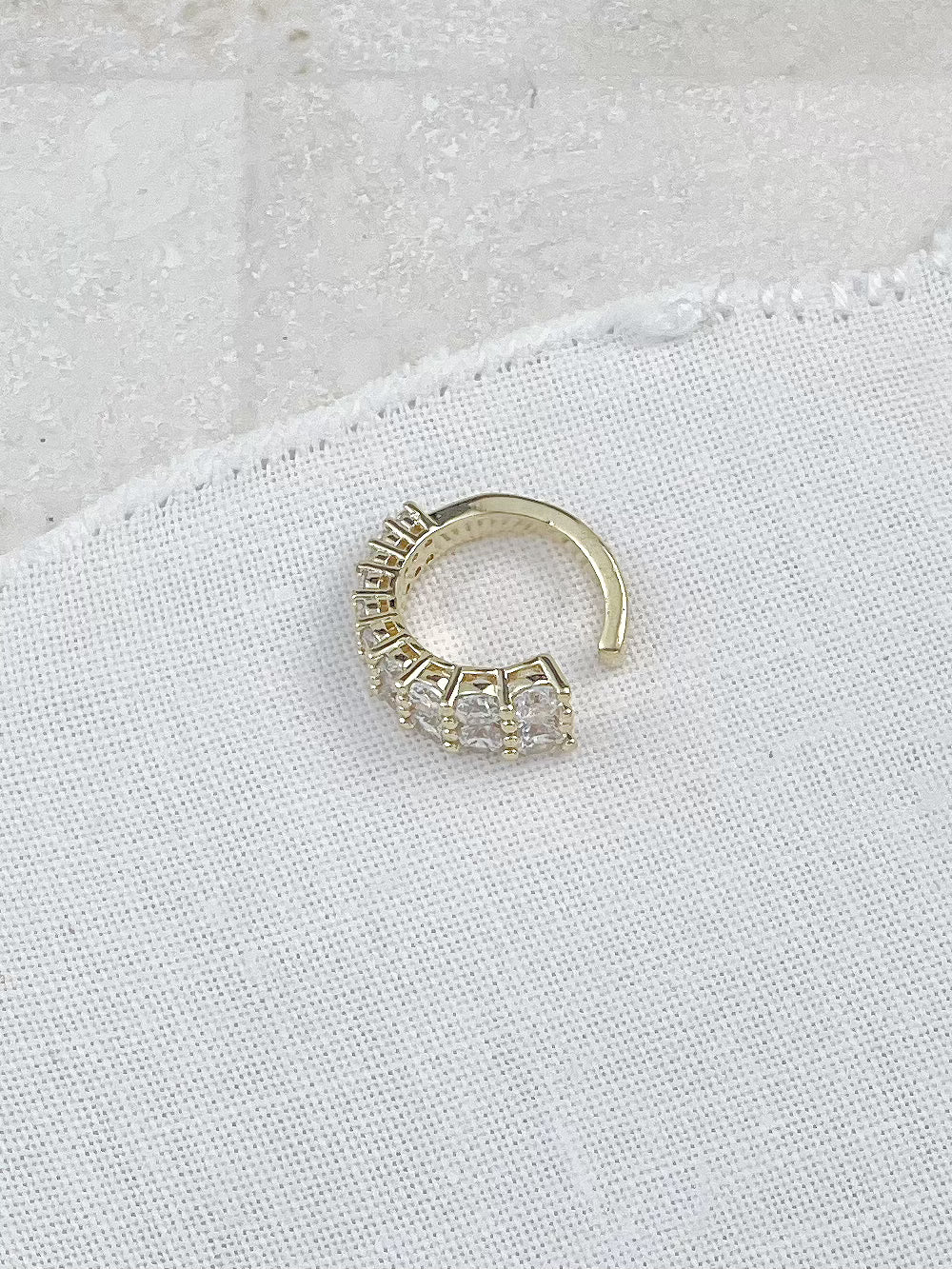 Gold Cubic Zirconia Ear Cuff