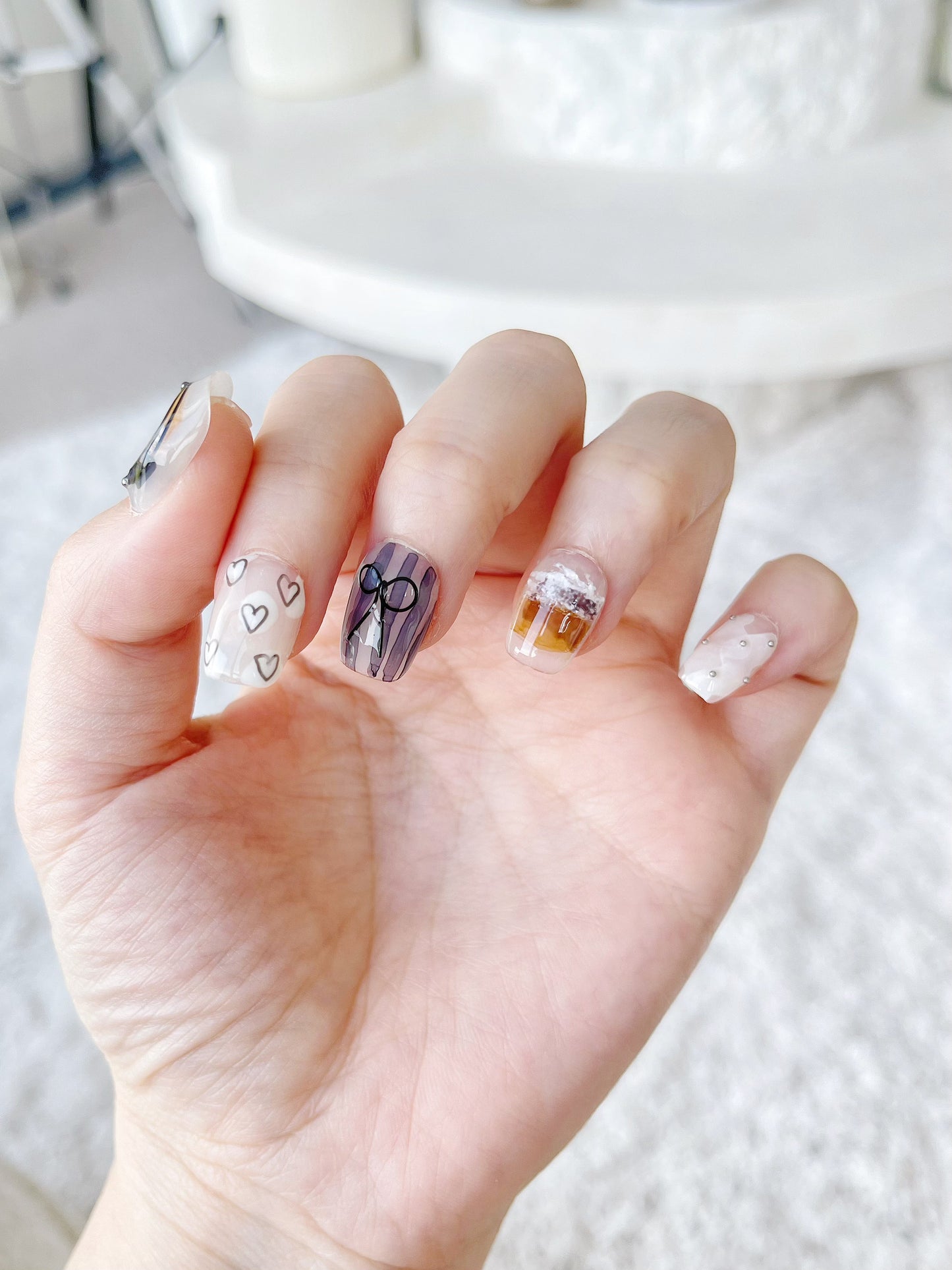 ' Desert Sunset ' Customized Press On Nails