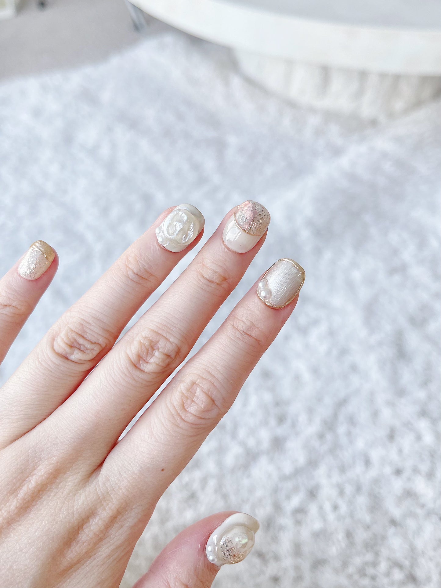 ' Shells ' Customized Press On Nails