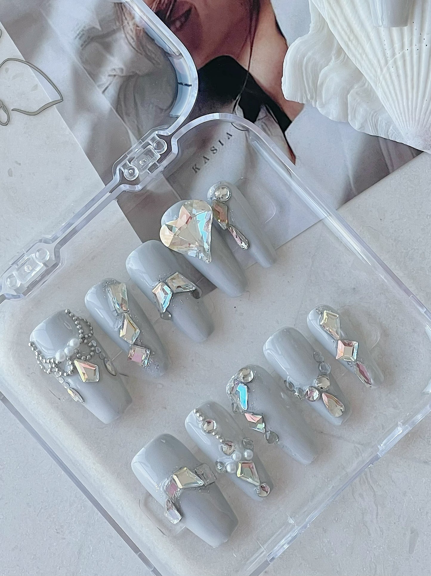 Baby Blue Press On Nails