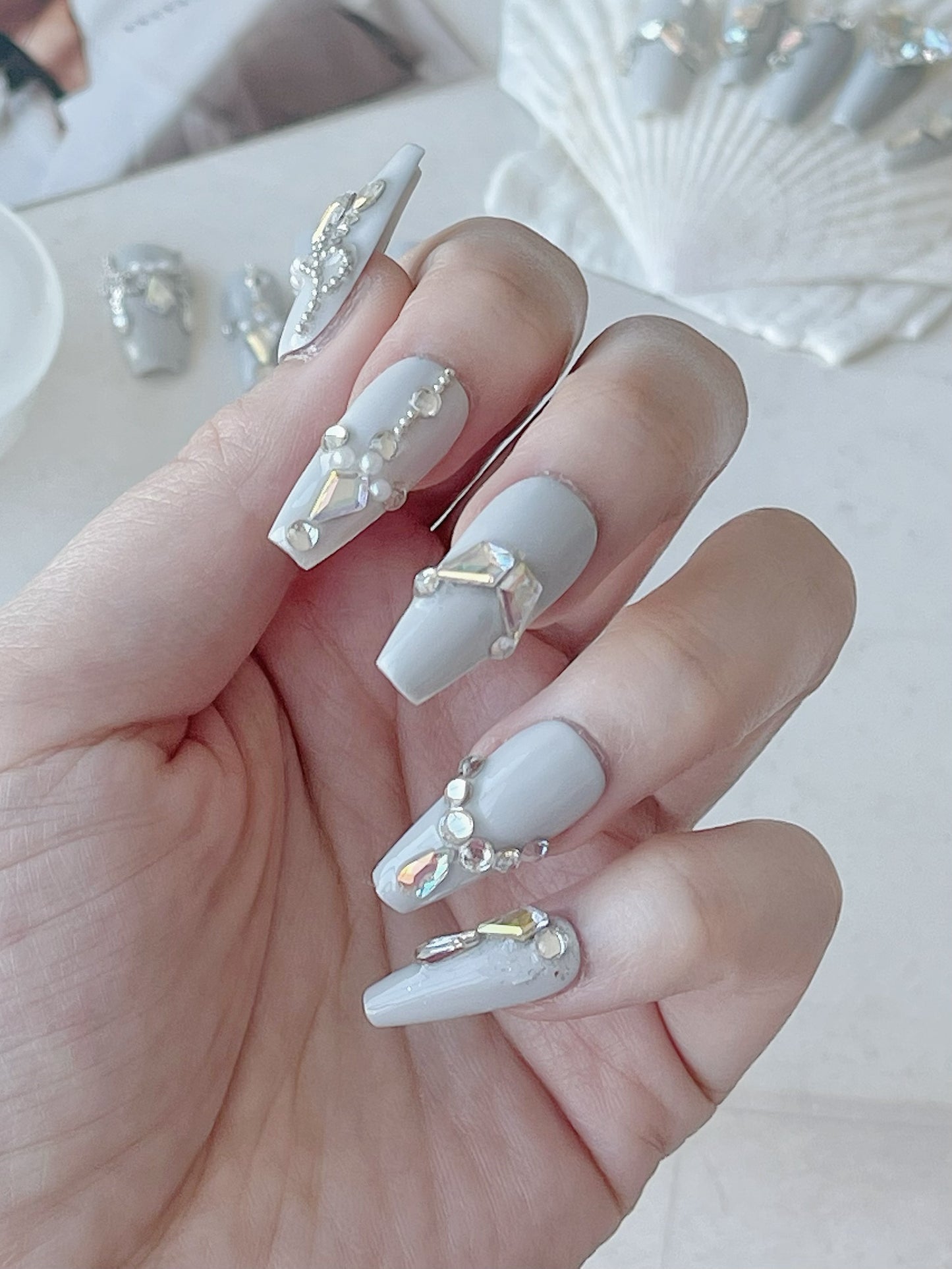 Baby Blue Press On Nails