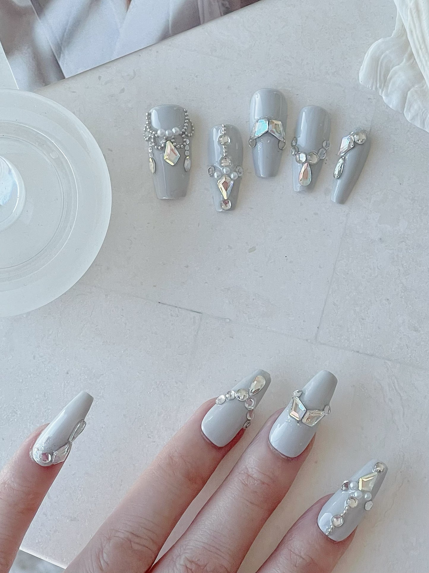 Baby Blue Press On Nails