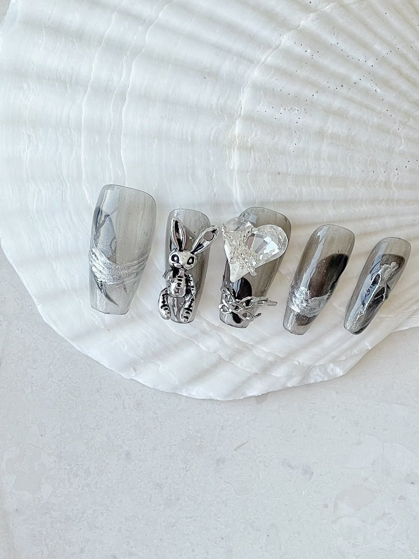 Mecha Bunny Press On Nails