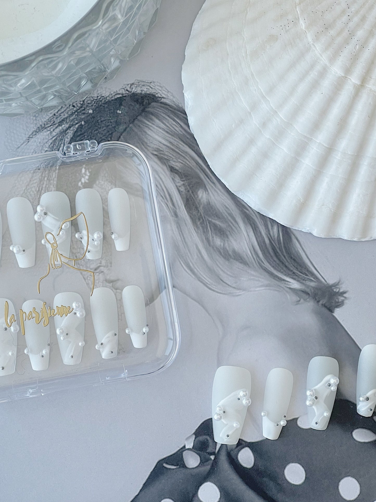 Cloud Feather Press On Nails