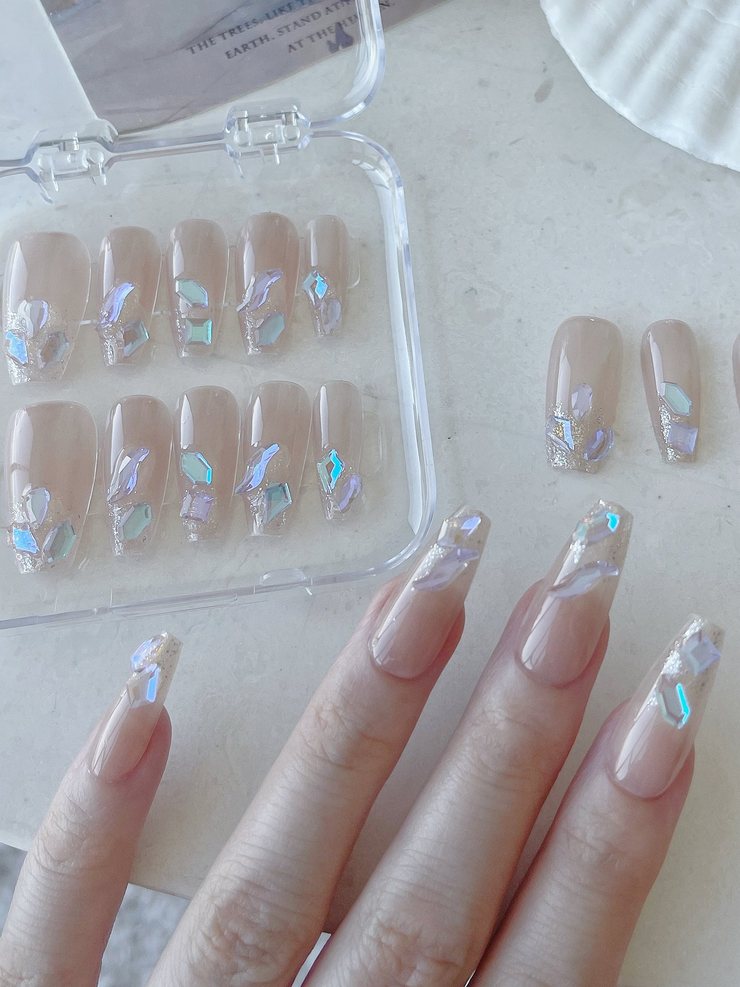 Summer Night Fireflies Press On Nails