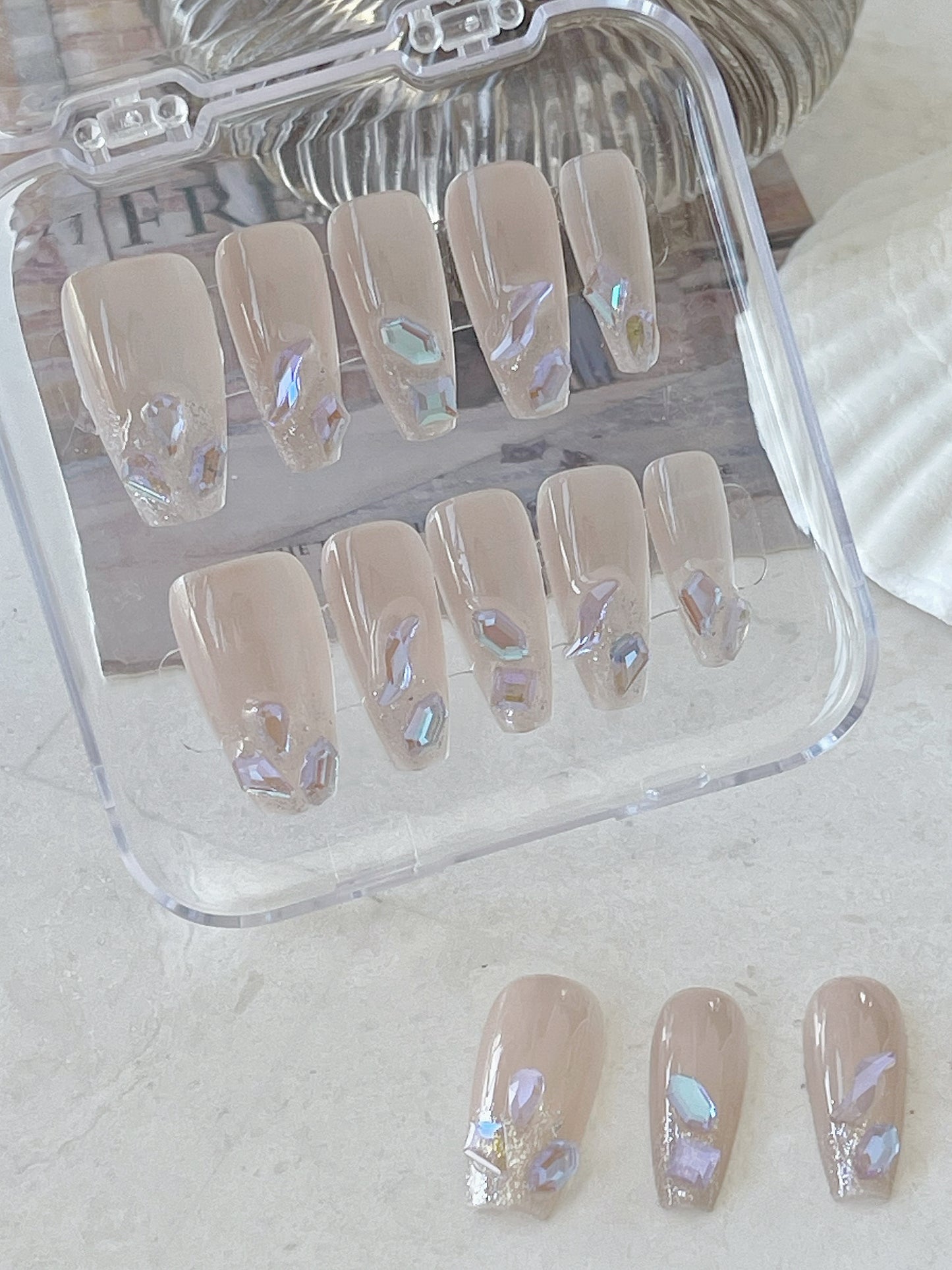 Summer Night Fireflies Press On Nails