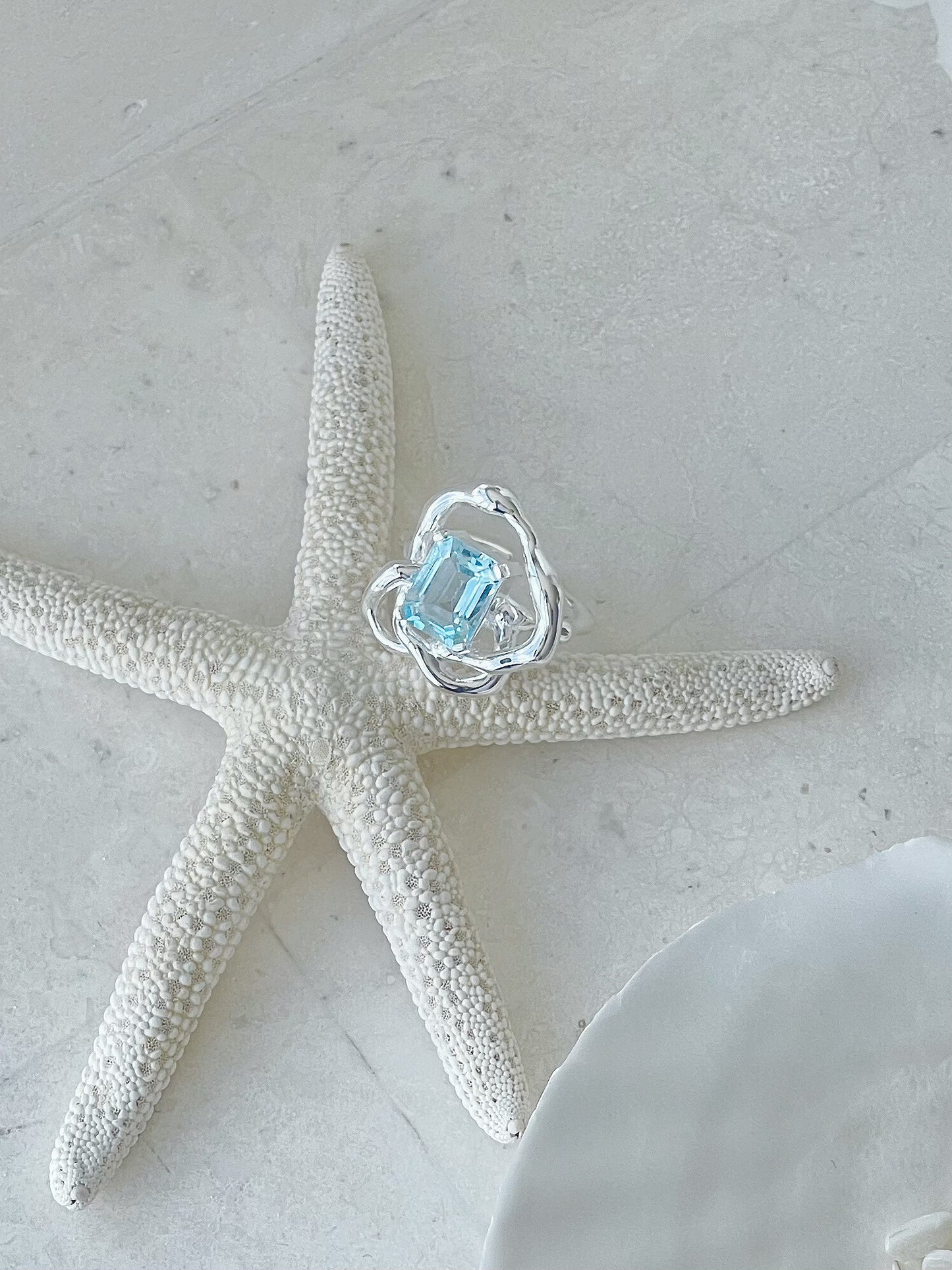 Terpsichore Sterling Silver Topaz Ring