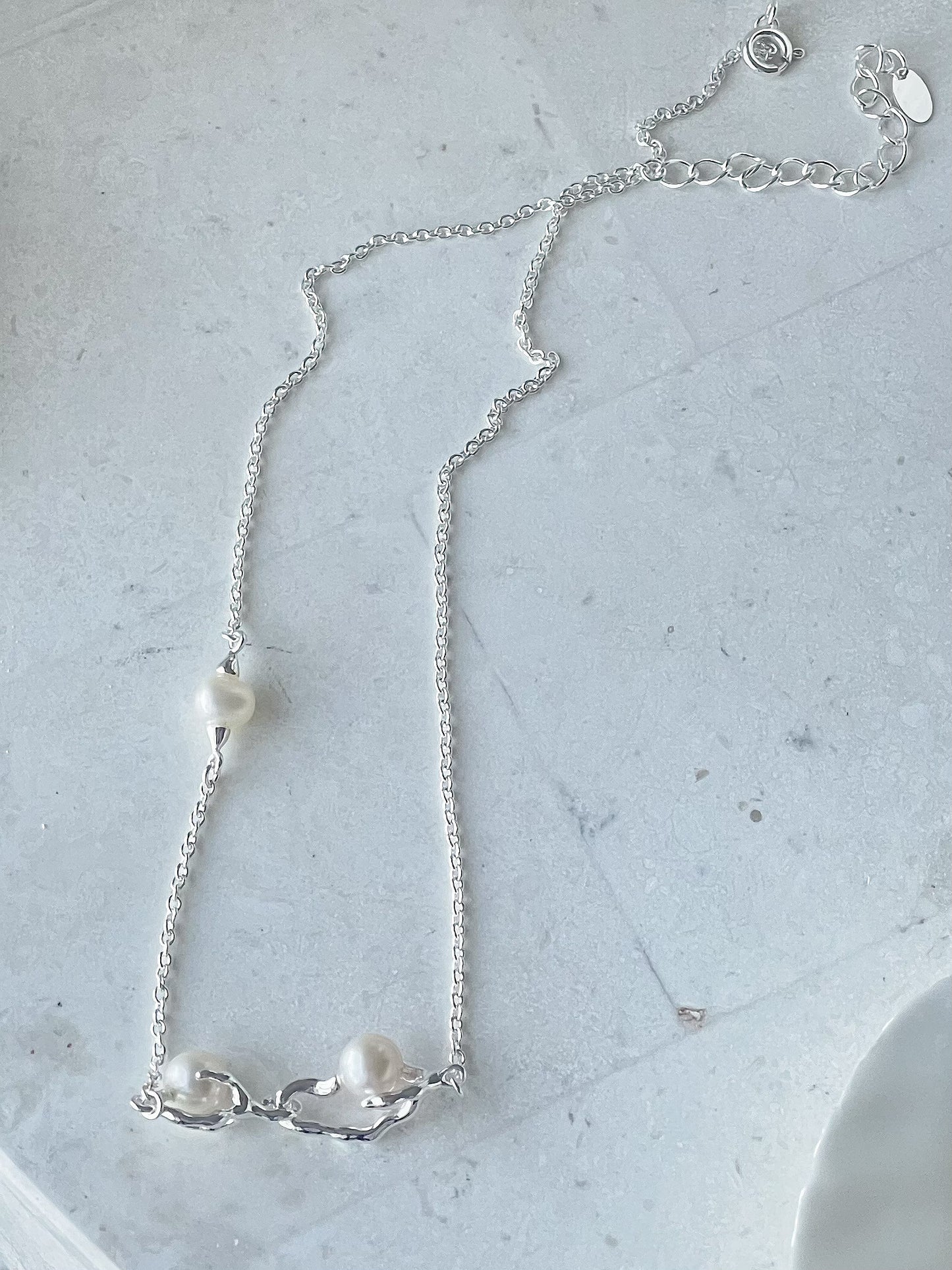 Erycina Sterling Silver Freshwater Pearl Necklace