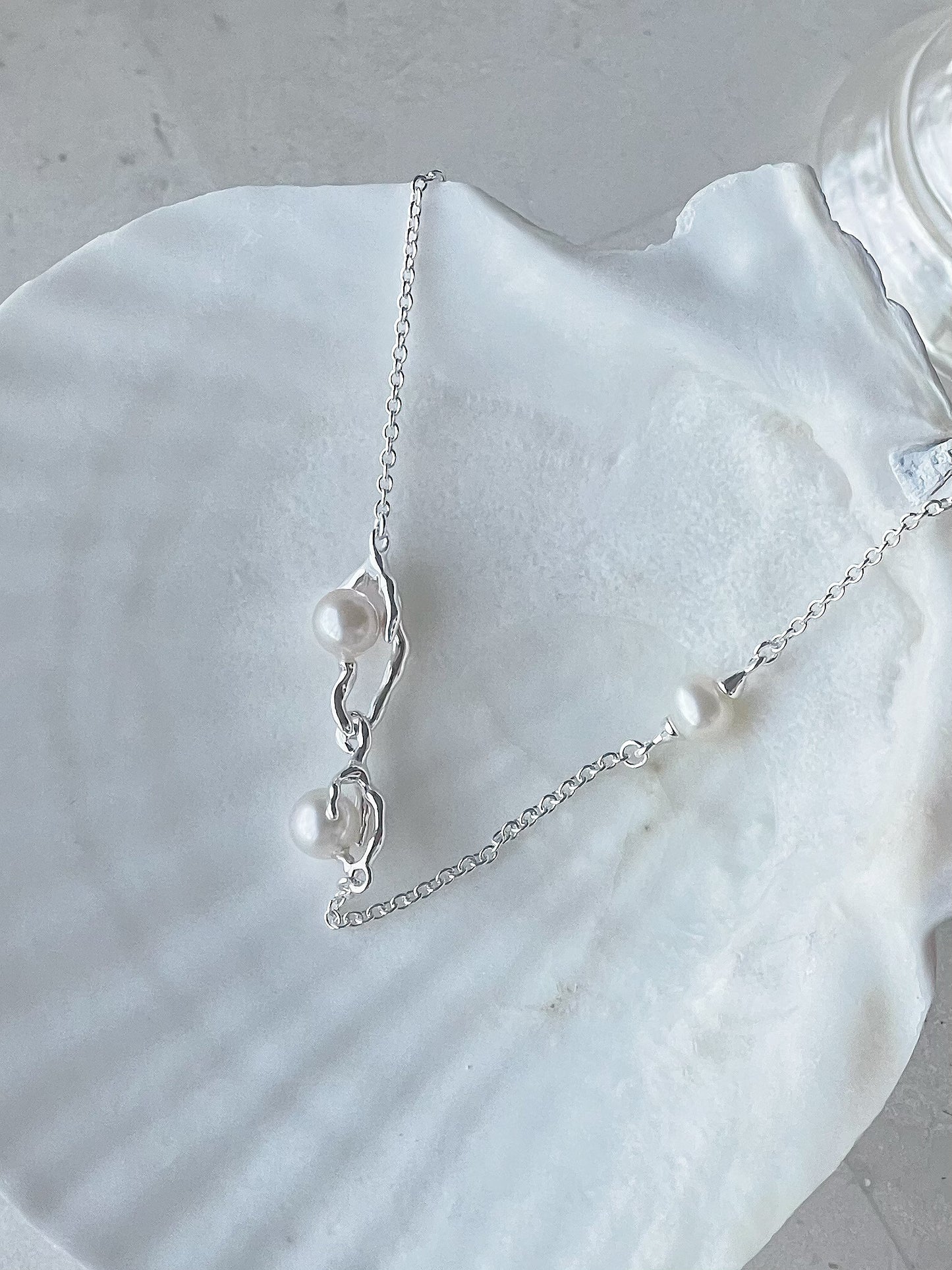 Erycina Sterling Silver Freshwater Pearl Necklace