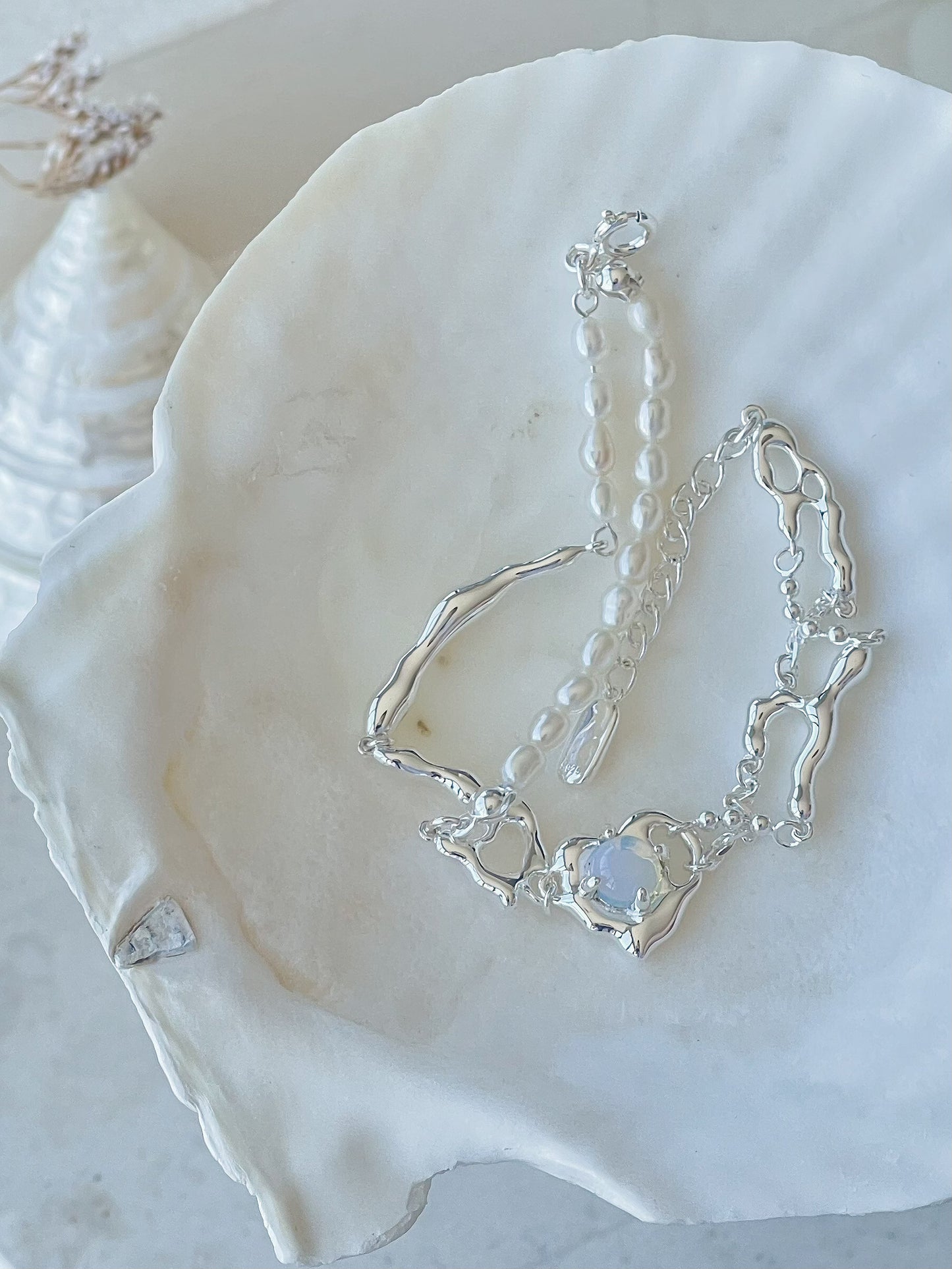 Casper lgnis Sterling Silver Molten Heart Bracelet