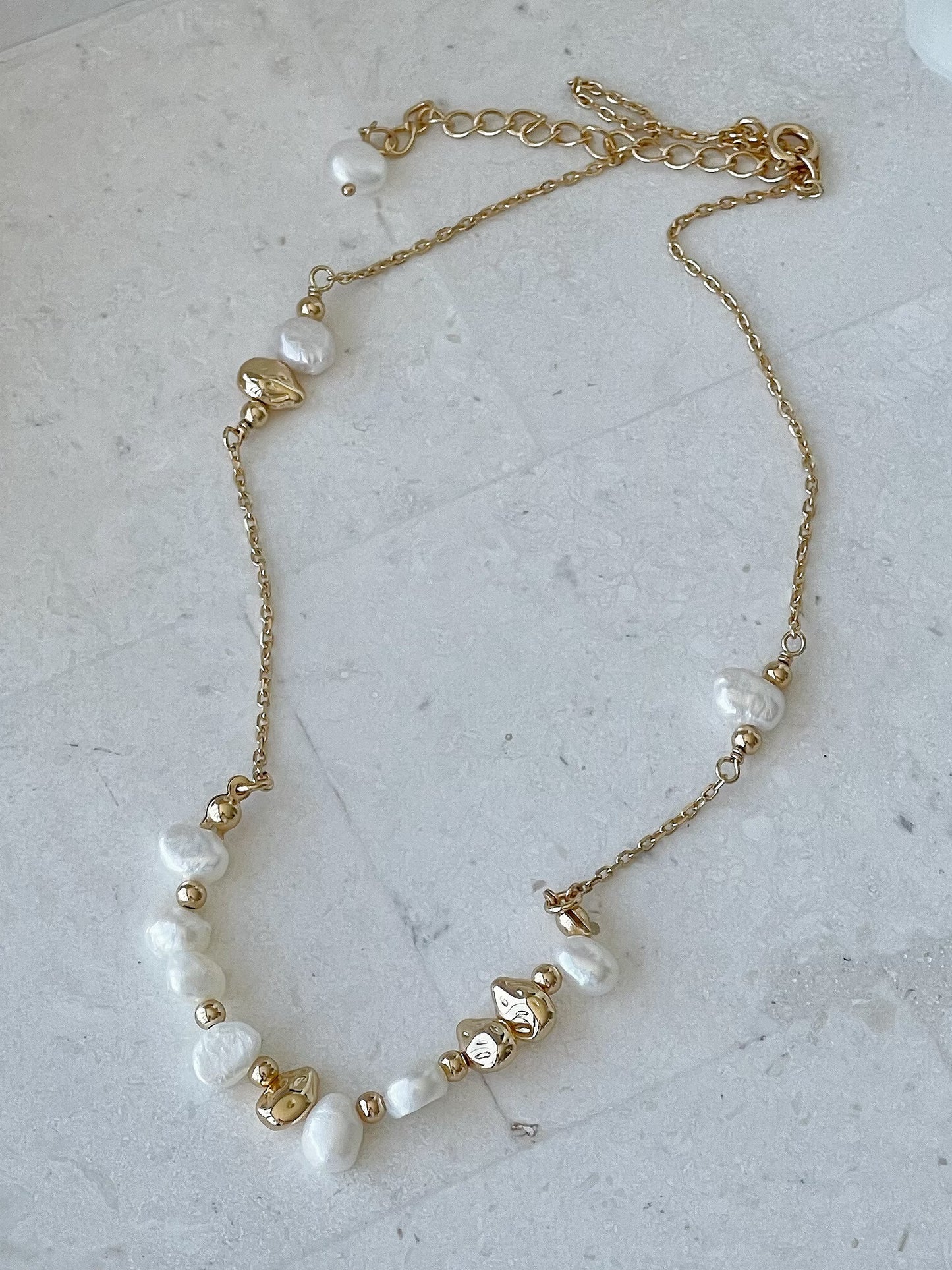 Gold Plated Freshwater Pearl Necklace