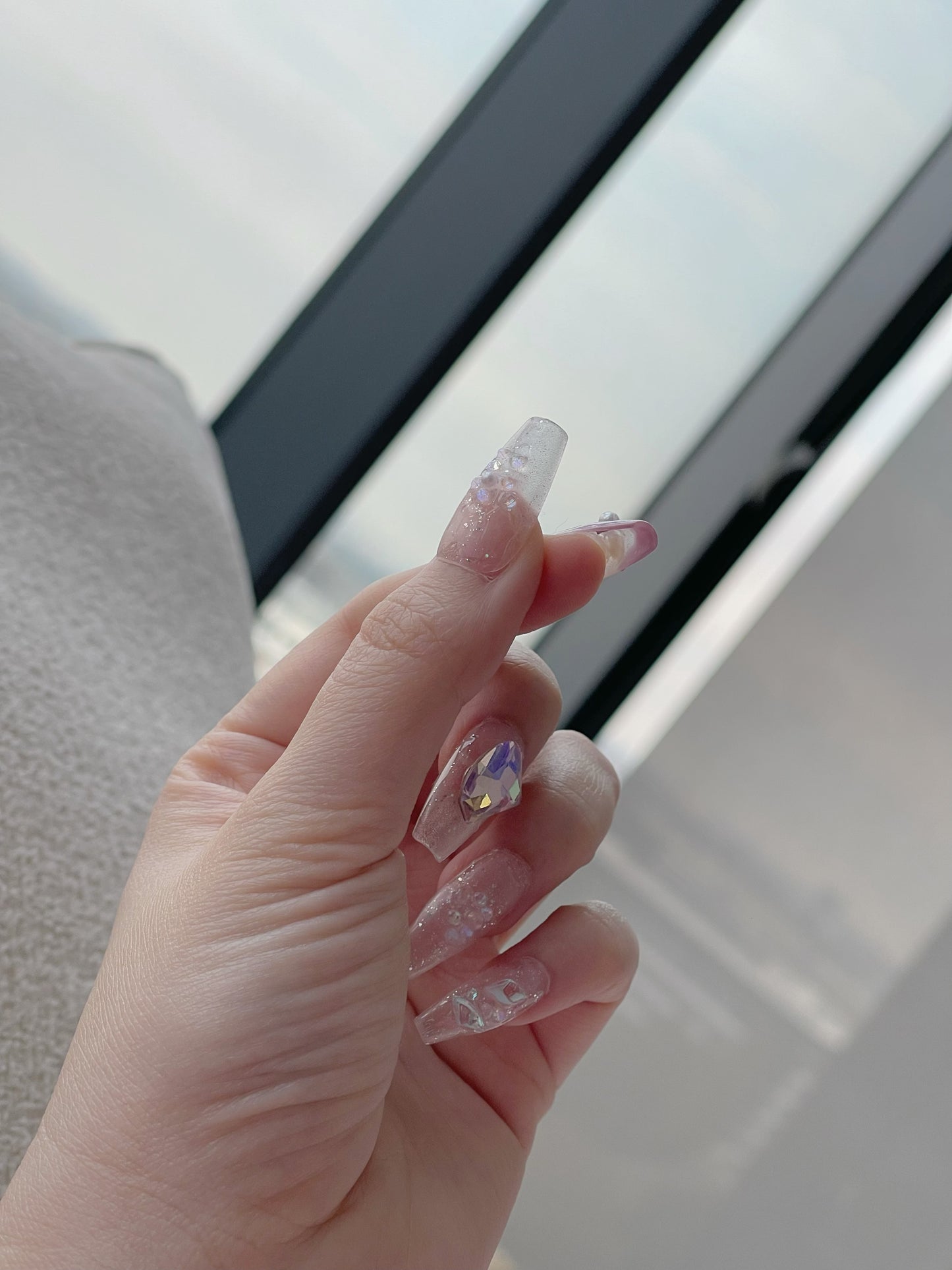 Violet Press On Nails