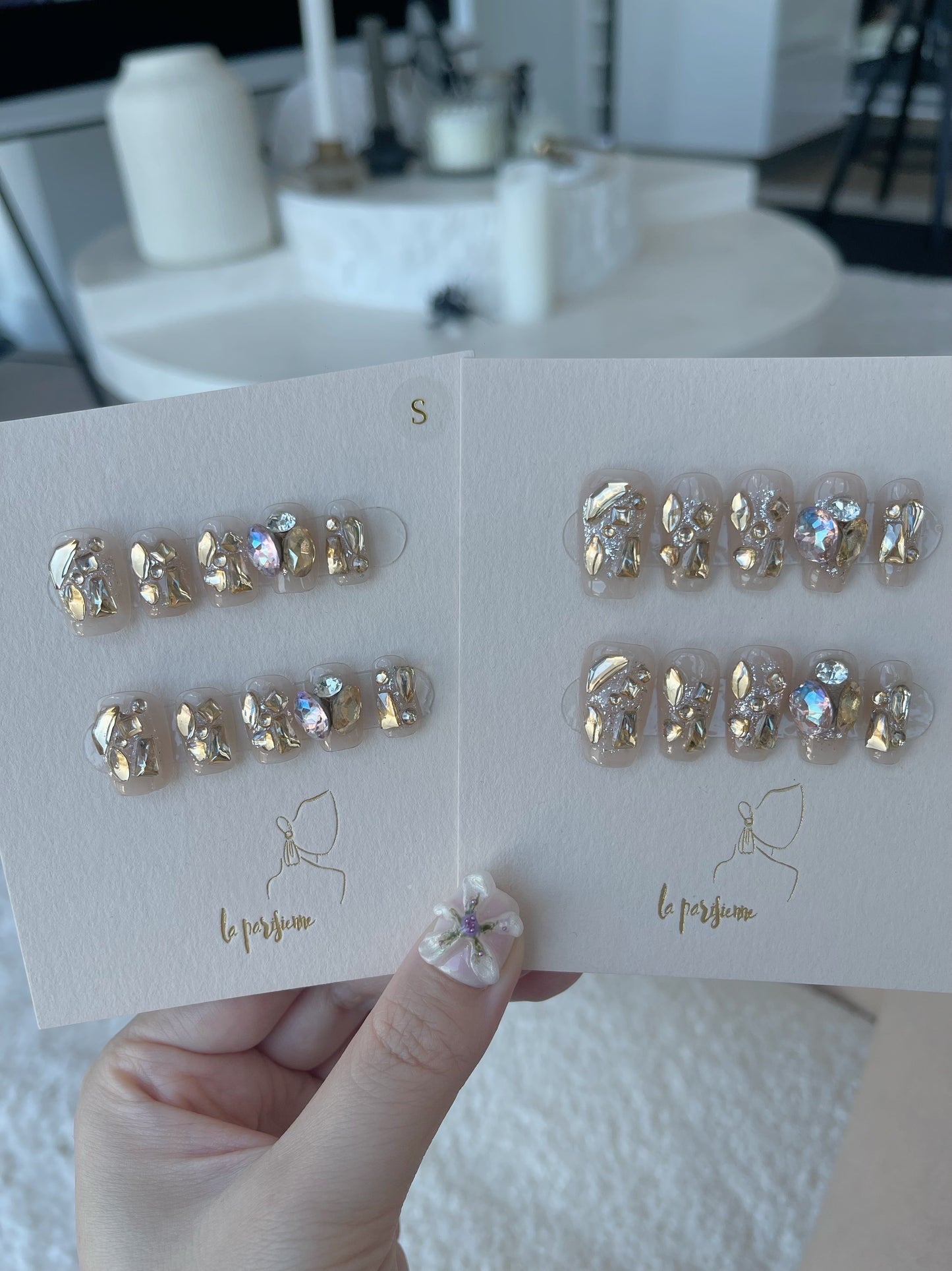 Shiny Stardust Press On Nails