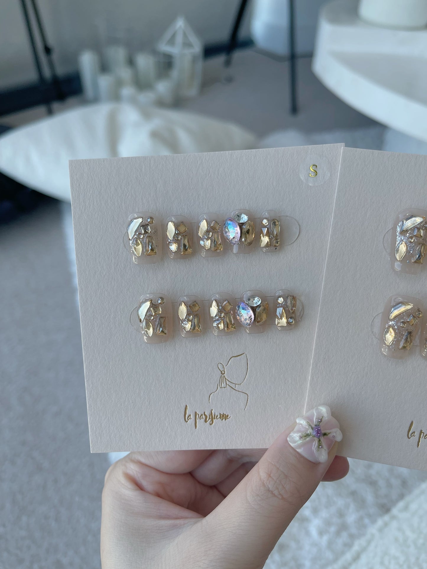 Shiny Stardust Press On Nails