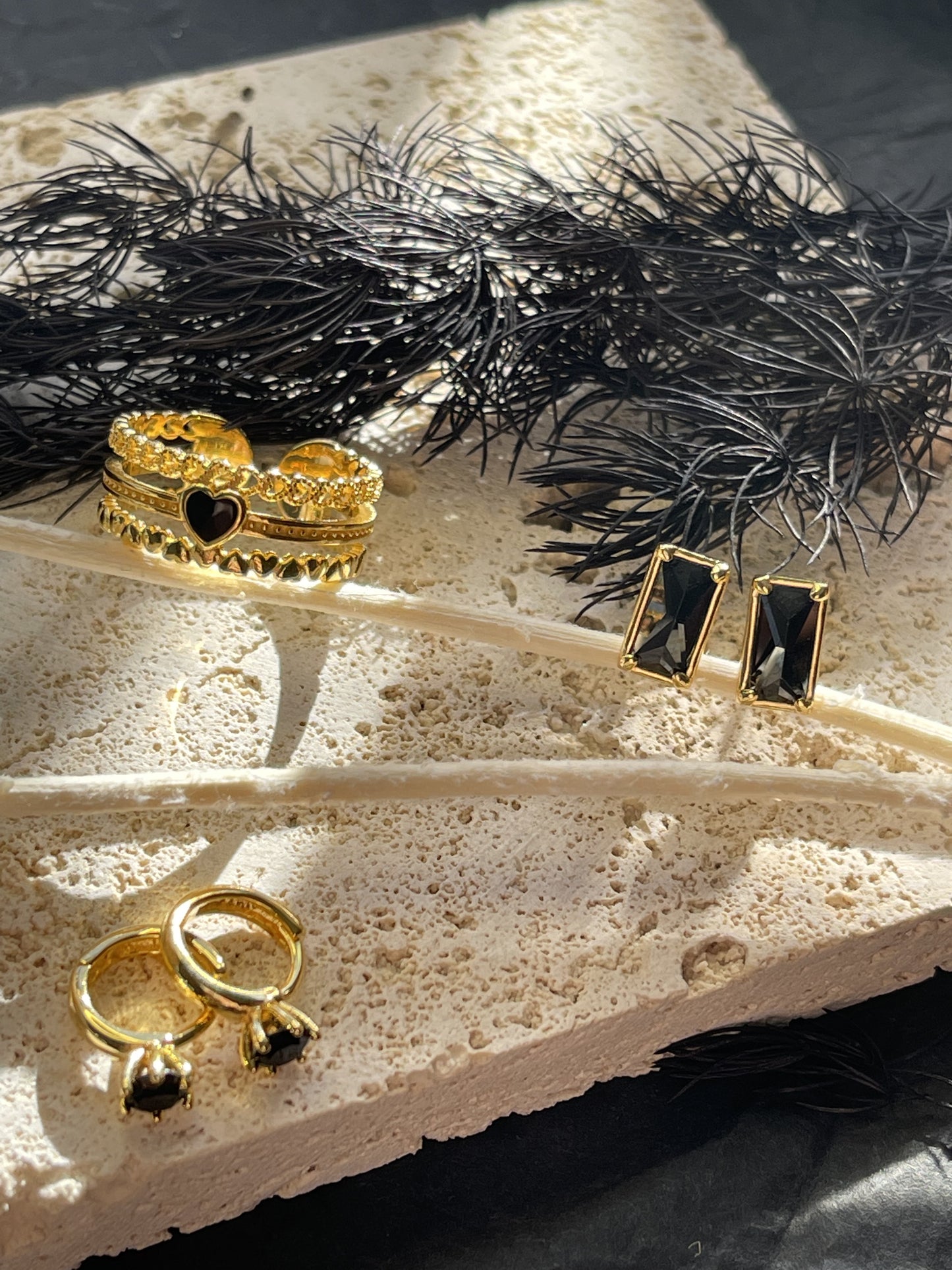 Margo Black Diamond Earrings