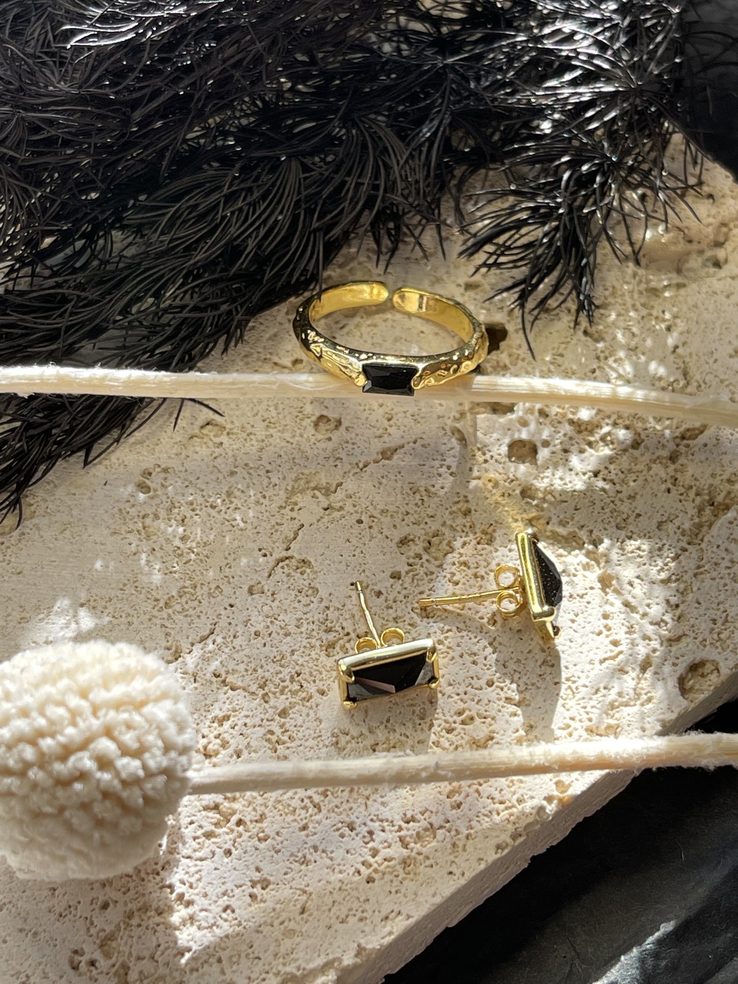 Margo Black Diamond Earrings