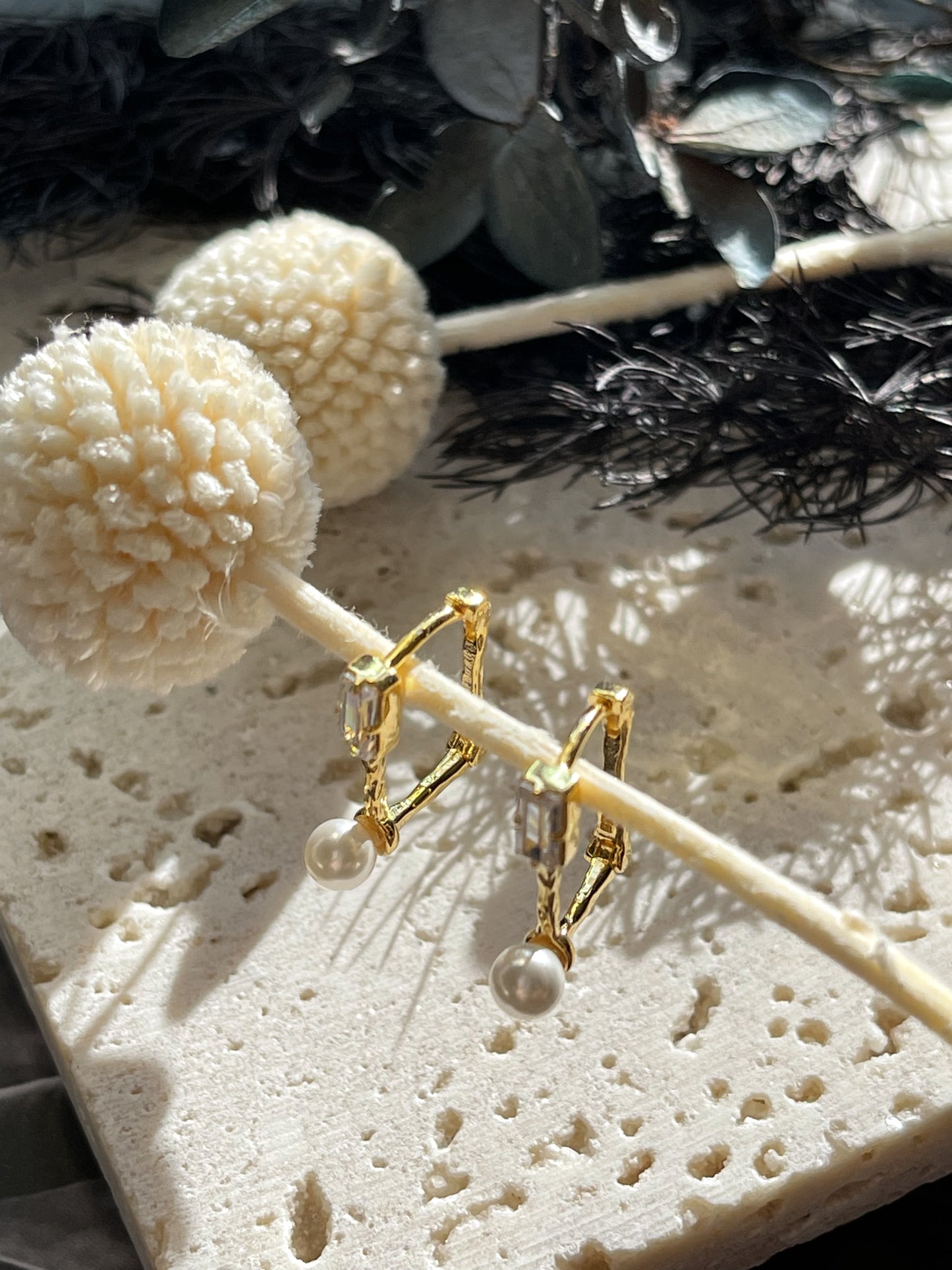 Julieta Pearl Diamond Earrings