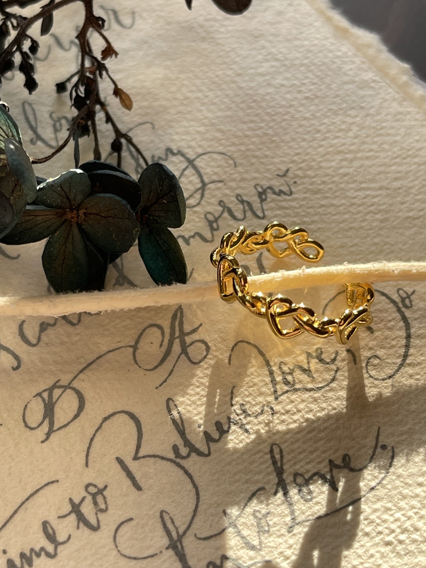 Savanna Hollow Heart Ring
