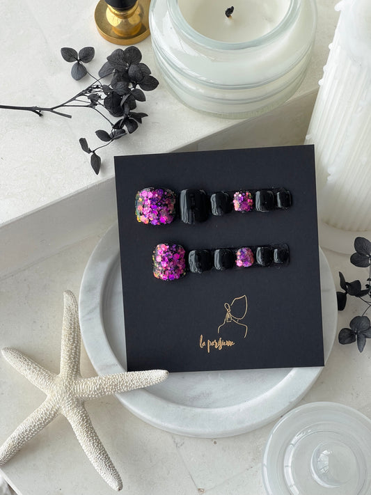 Midnight Splendor (Feet) Press On Nails