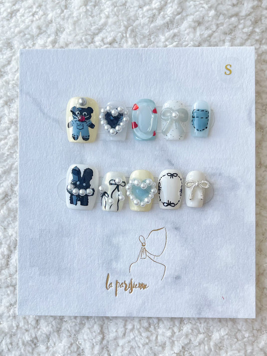 Bear And Bunny Press On Nails