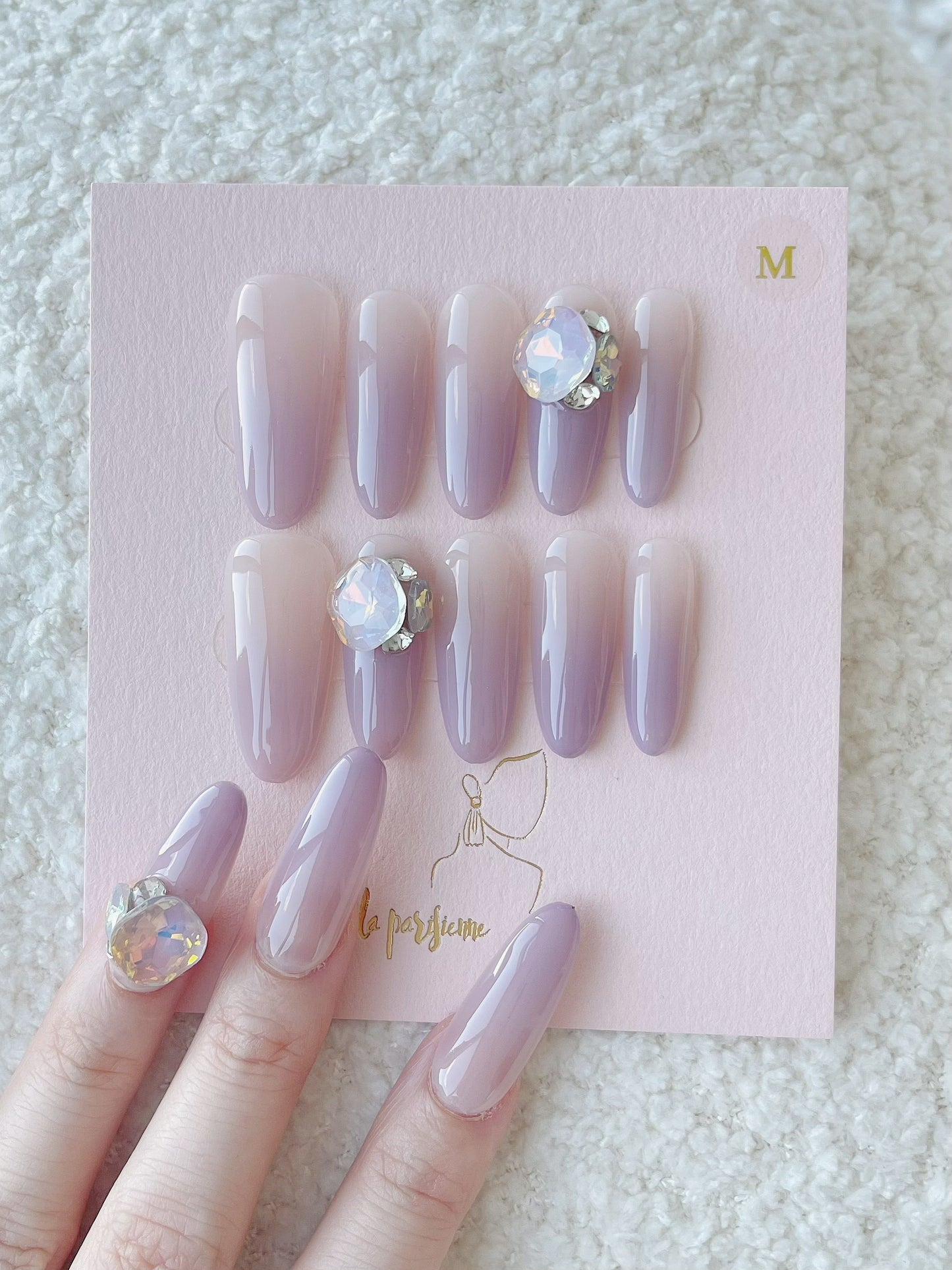 Gradient Violet Press On Nails