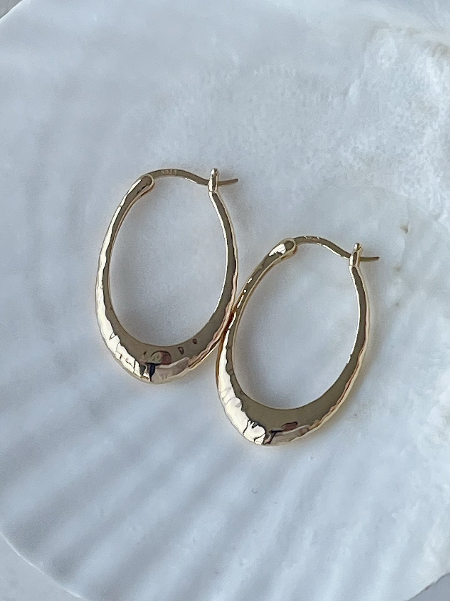 Norns Gold Plated Hoop Earrings