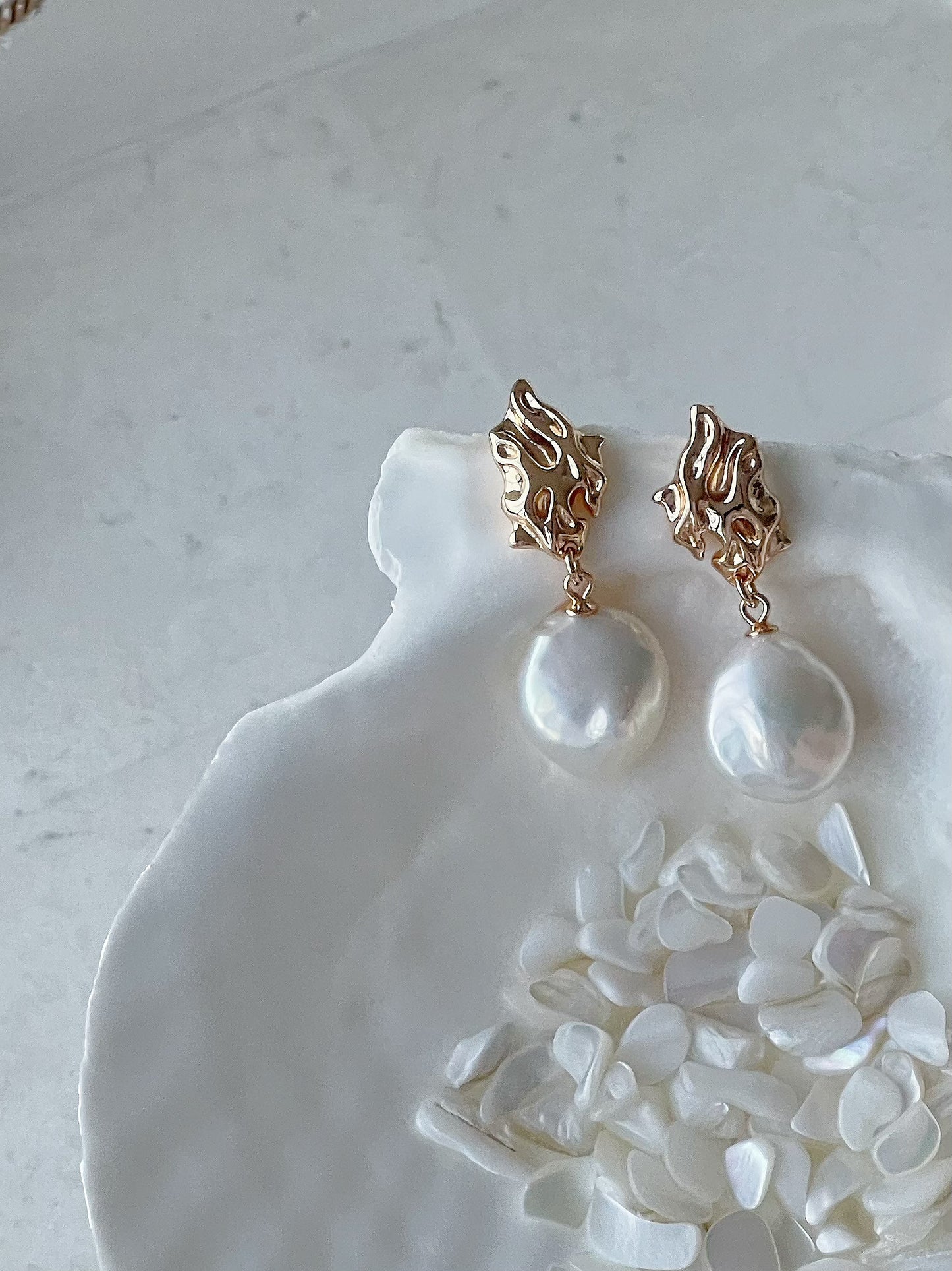 Rhiannon Baroque Pearl Earrings