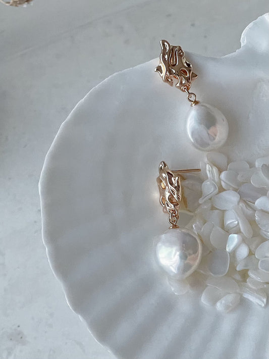 Rhiannon Baroque Pearl Earrings