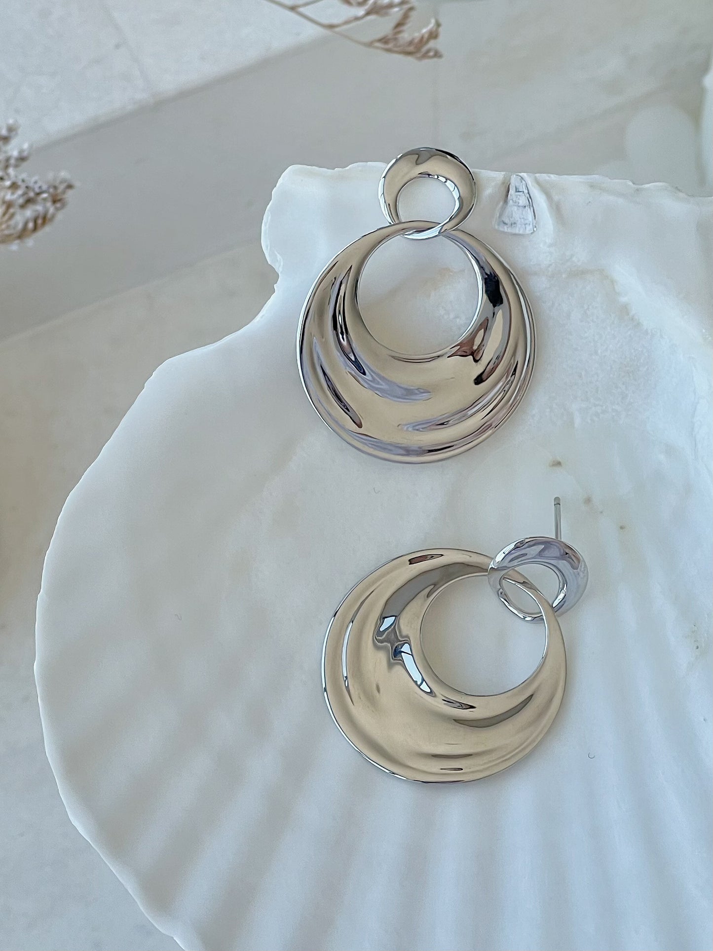 Isabella Nightshade Hoop Earrings