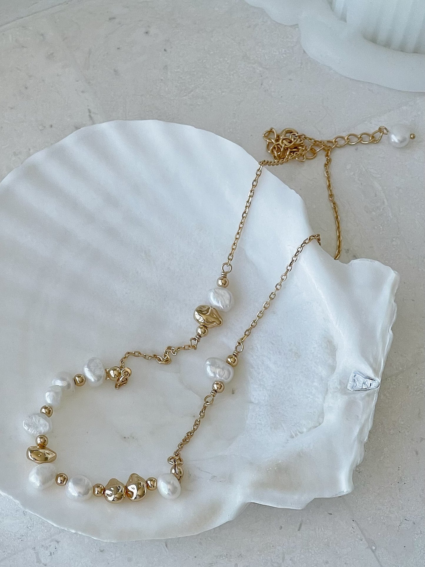 Gold Plated Freshwater Pearl Necklace